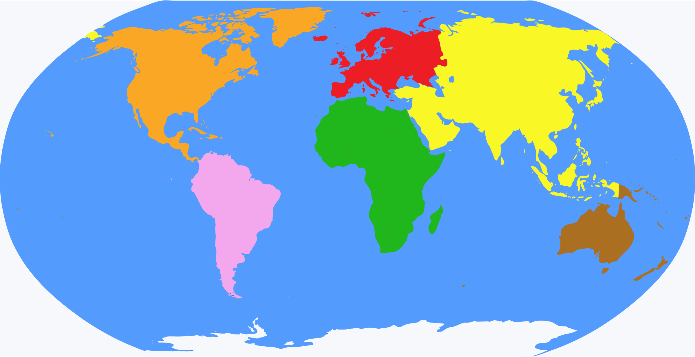 Clipart - Globe Continent. 