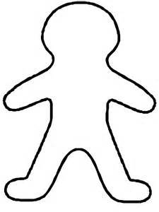 Blank Gingerbread Man Coloring Page - Google Twit