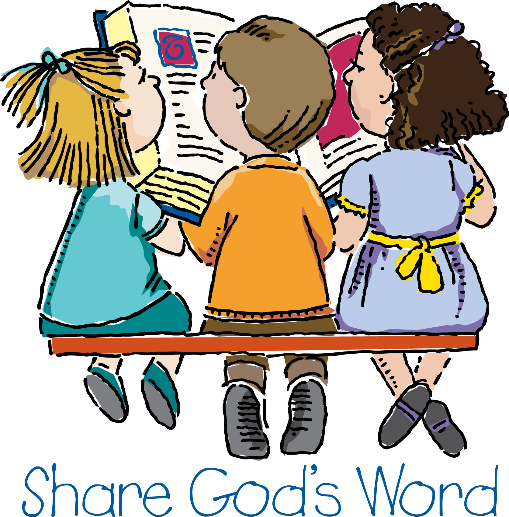 Childrens bible class clipart