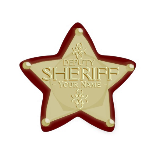 Sheriff Badge Stickers, Sheriff Badge Sticker Designs