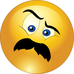 Angry Man Mustache Smiley Emoticon Clipart Royalty ...