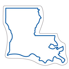 Louisiana State Shaped Magnets |State Shaped Magnets