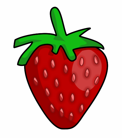 Drawing a cartoon strawberry