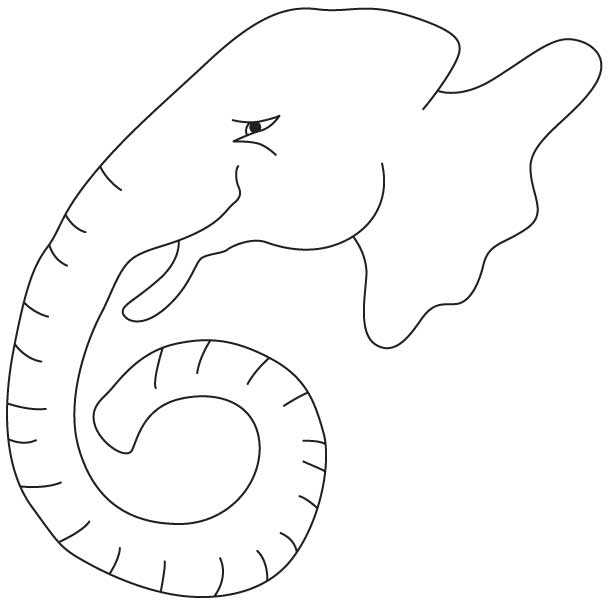 Elephant tusk coloring pages, Kids Coloring pages, Free Printable