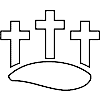 Three Glass Crosses | Cross Clip Art - Christart.