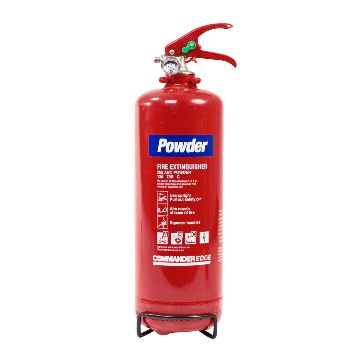 2kg Dry Powder Fire Extinguisher - Standard