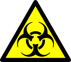 Biohazard Road Symbol clip art - vector clip art online, royalty ...