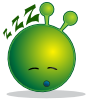 Smiley Green Alien Ko clip art - vector clip art online, royalty ...