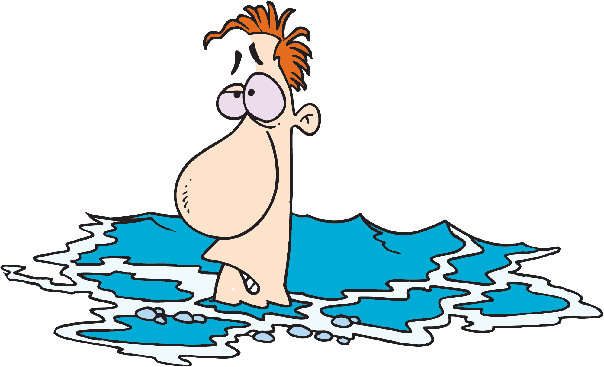 funny swimming clipart - photo #1
