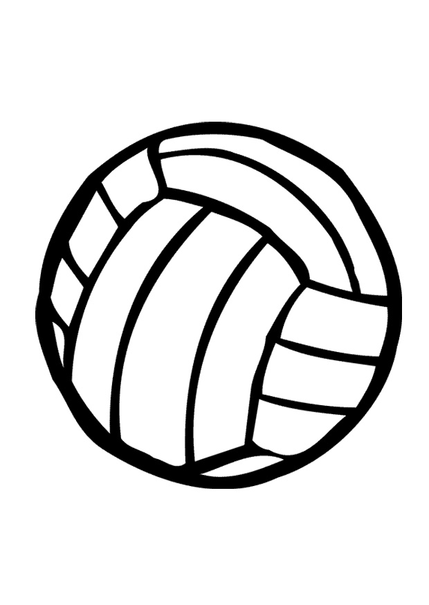 free black and white volleyball clip art - photo #25