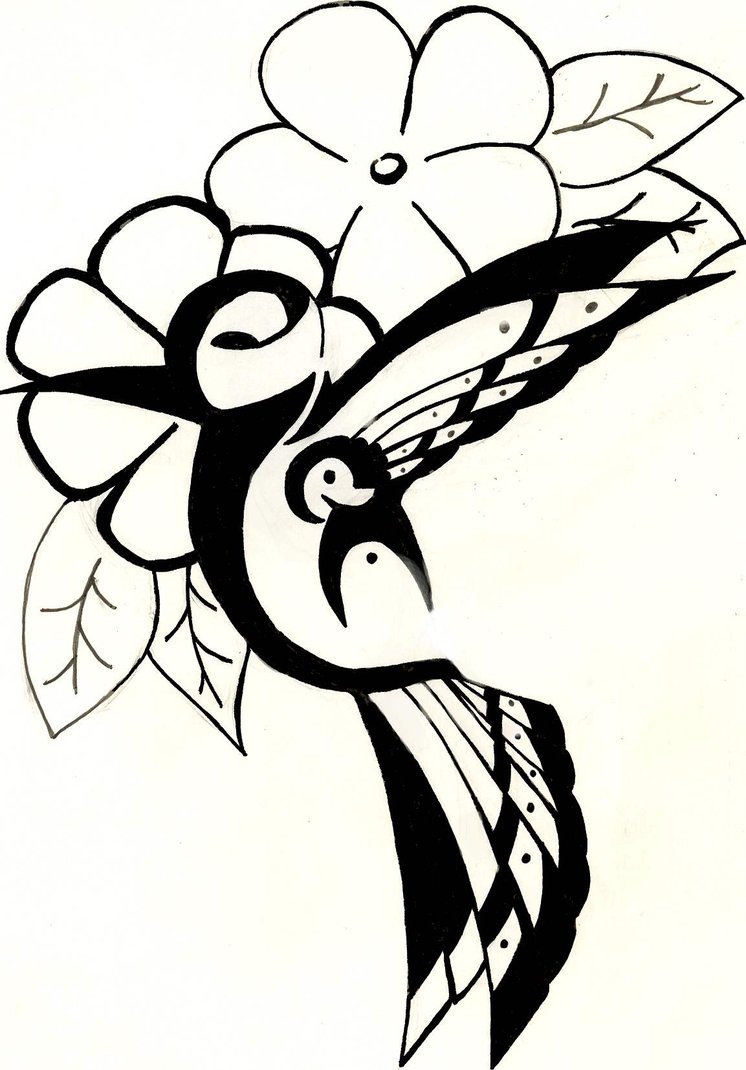 deviantART: More Like Hummingbird tribal tattoo by