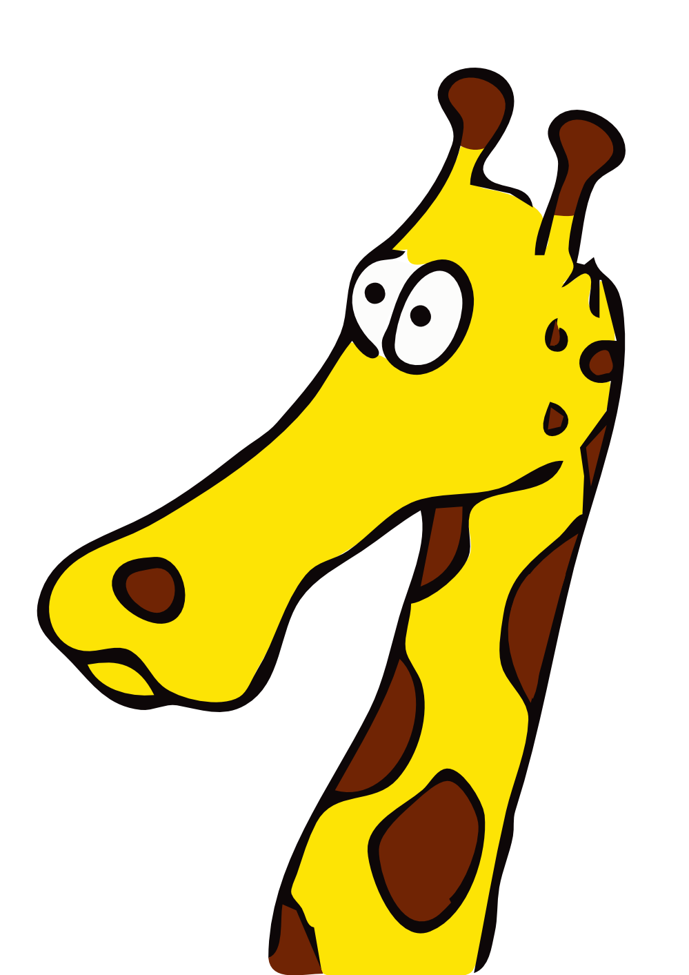 Vector colored giraffes in | Volvoab