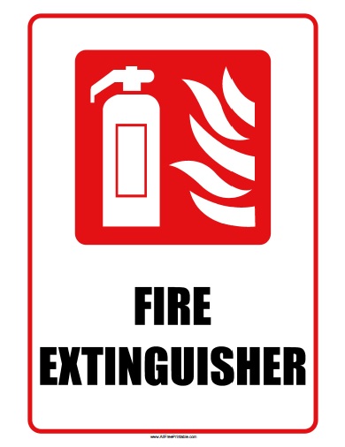 Fire Extinguisher Sign - Free Printable - AllFreePrintable.com