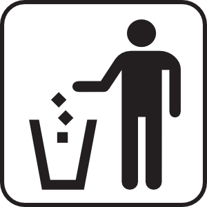 Trash Litter Box 2 clip art - vector clip art online, royalty free ...