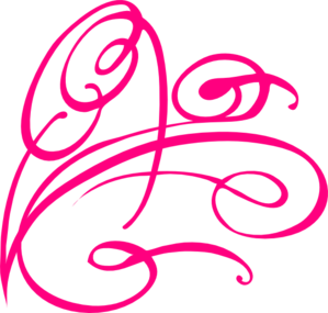 Pink Decorative Swirl clip art - vector clip art online, royalty ...