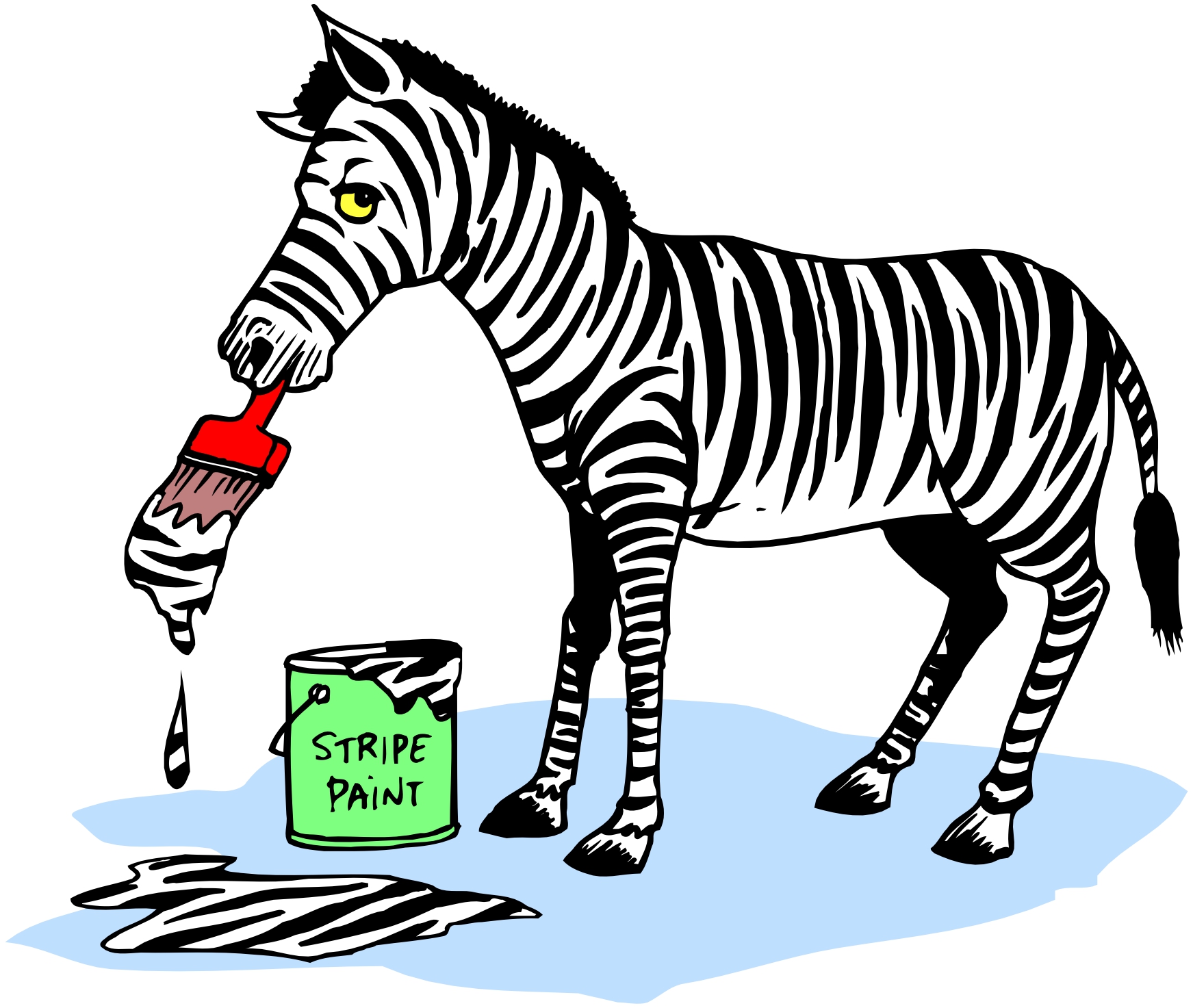 Cartoon Zebra