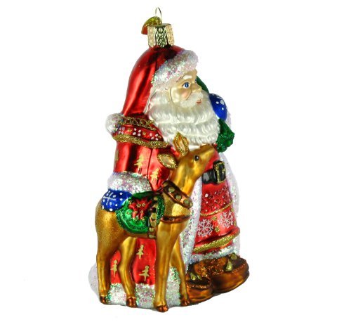 PSP - United States - Old World Christmas Nordic Santa Glass Blown ...