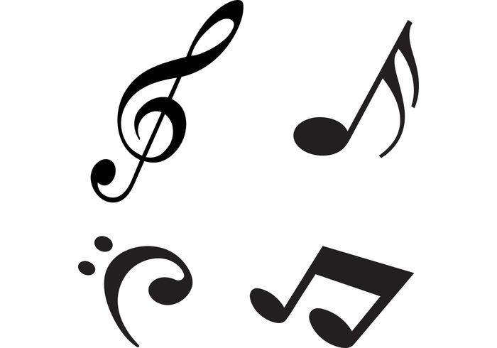 Free Modern Music Notes Vectors - Download Free Vector Art, Stock ...