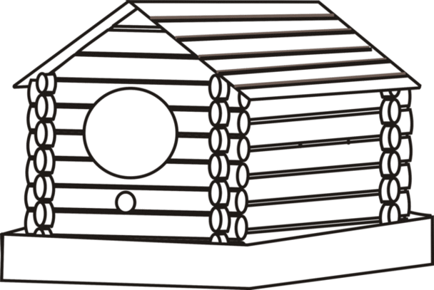 Coloring Pages Log Cabin Page 1 Jos Gandos For Kids Clipart - Free ...