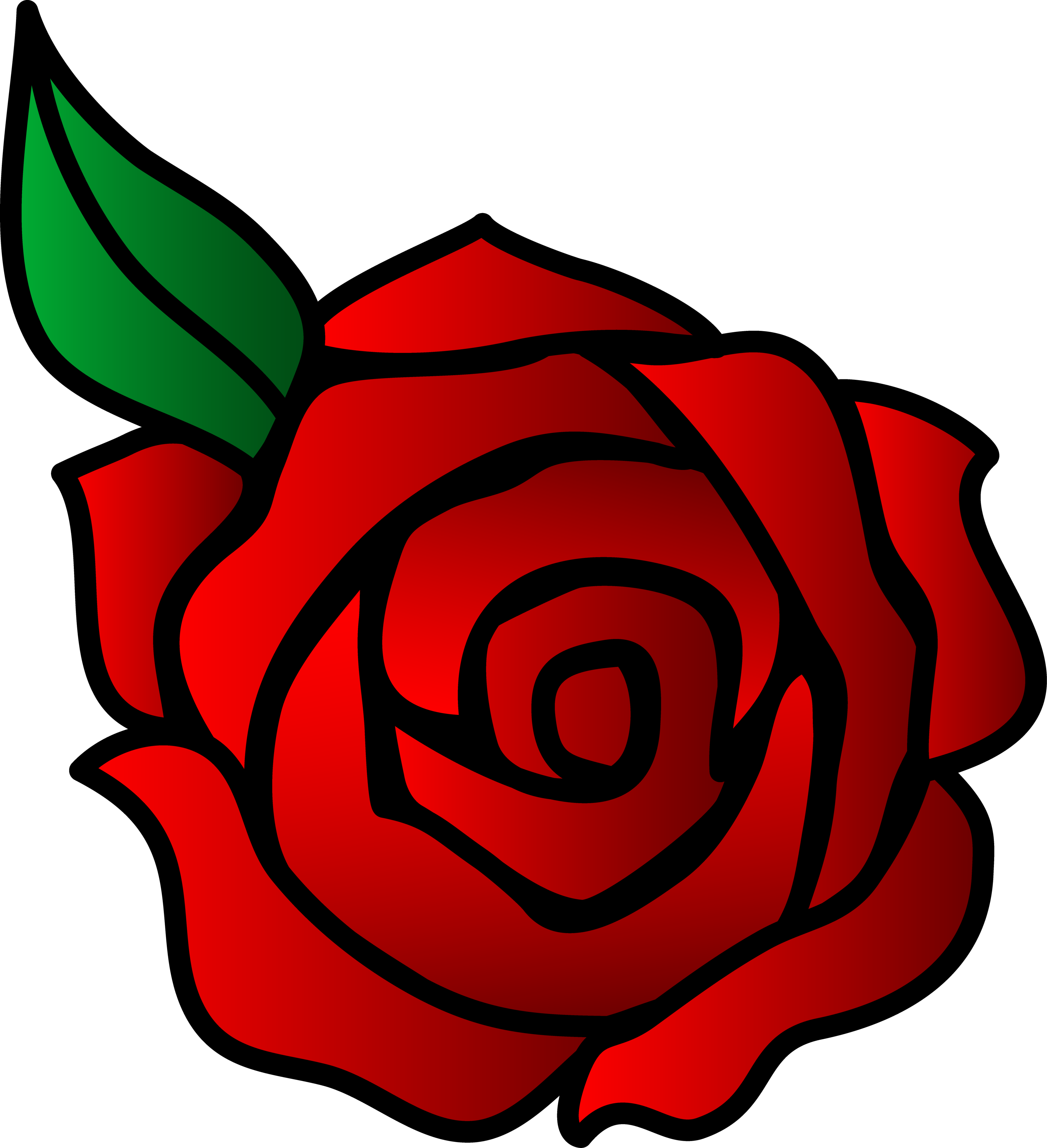 Red Rose Printable