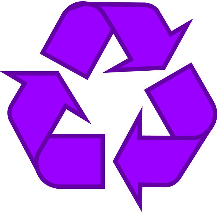 Pink, Recycling and Symbol logo