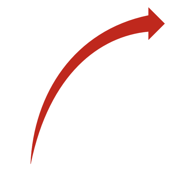 Sales arrows - Vector stencils library