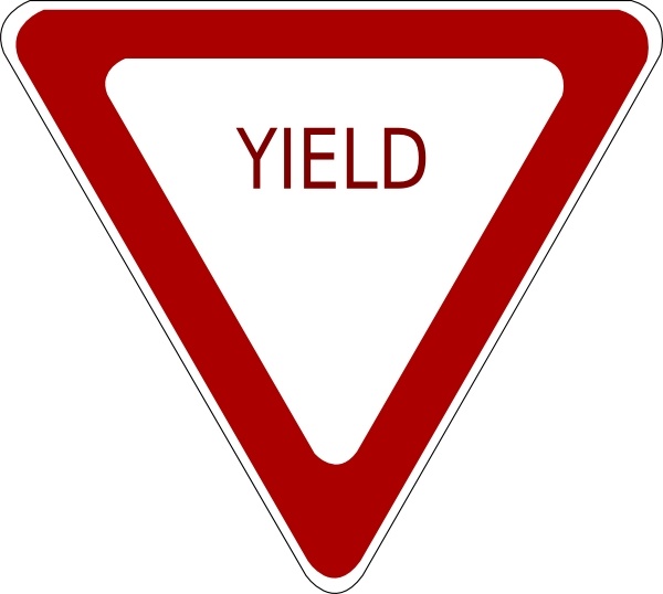Yield Sign clip art Free vector in Open office drawing svg ( .svg ...