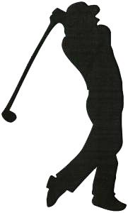 Golf silhouette clip art