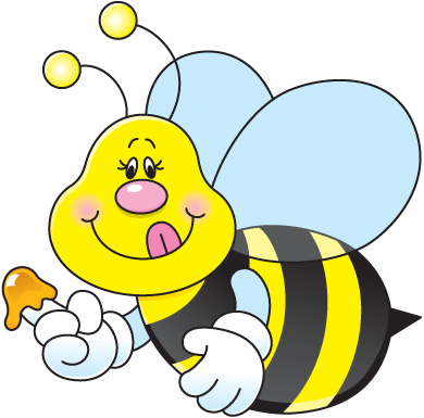 Image of Bee Clipart #4411, Queen Honey Bee - Clipartoons