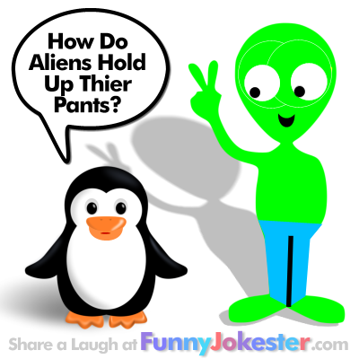 NEW! Funny Alien Joke with Funny Alien Cartoon!