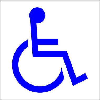 Handicap Symbol - 6" x 6" Decal - 6 Pack - Sam's Club