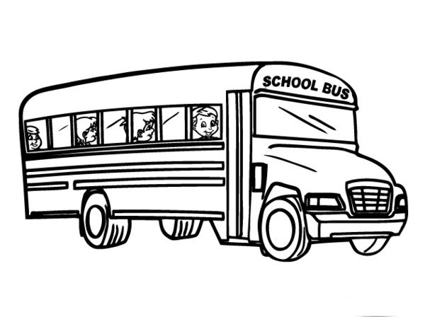 School Coloring Pages Picture 3 – Free Transportation Back to ...