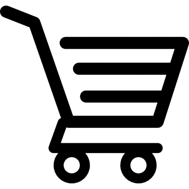 Shopping cart of horizontal lines design Icons | Free Download