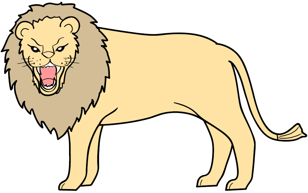 Gambar Singa Animasi