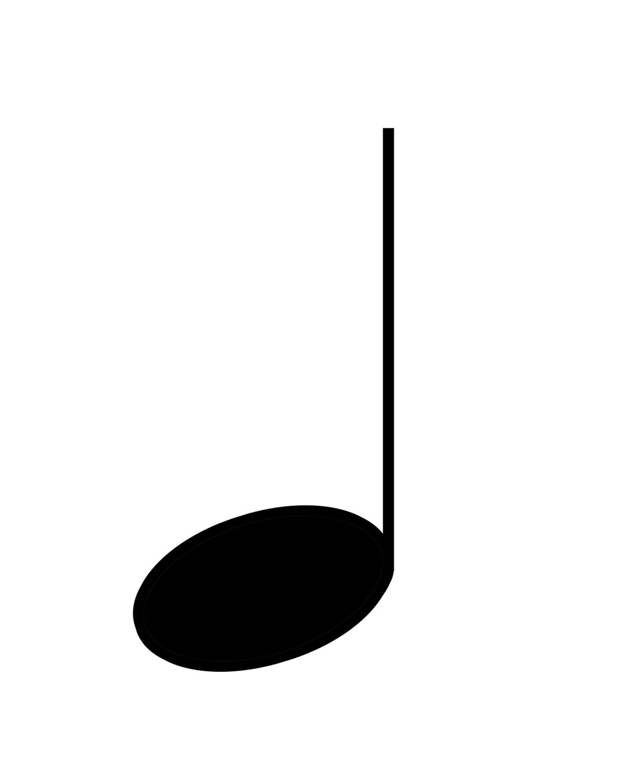 Quarter Note Symbol Clipart - Free to use Clip Art Resource