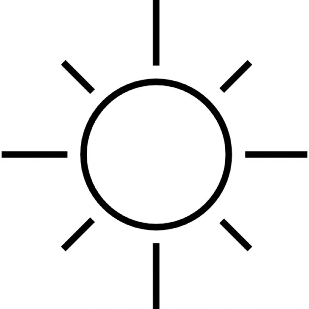 sun outline clip art