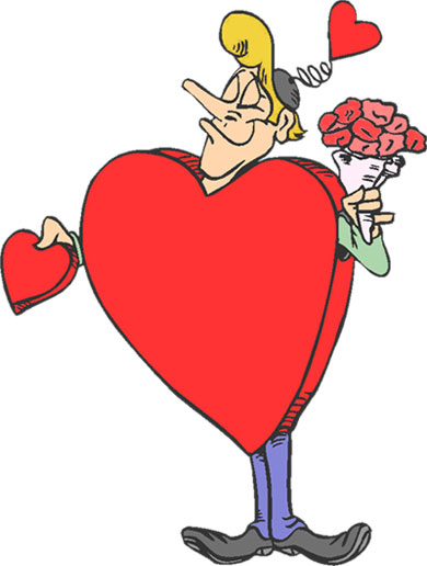 Cartoon valentine clipart