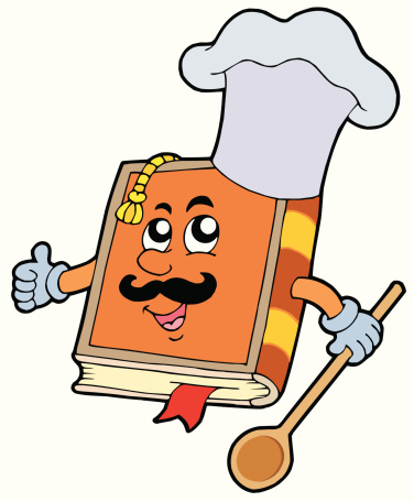 Cartoon Of Recipe Book Clip Art, Vector Images & Illustrations ...