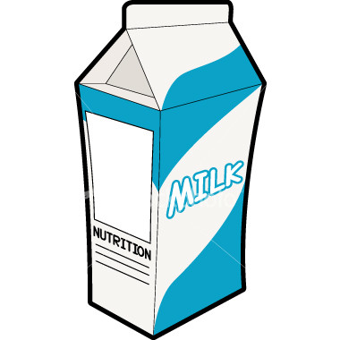 Blue Milk Carton Clipart