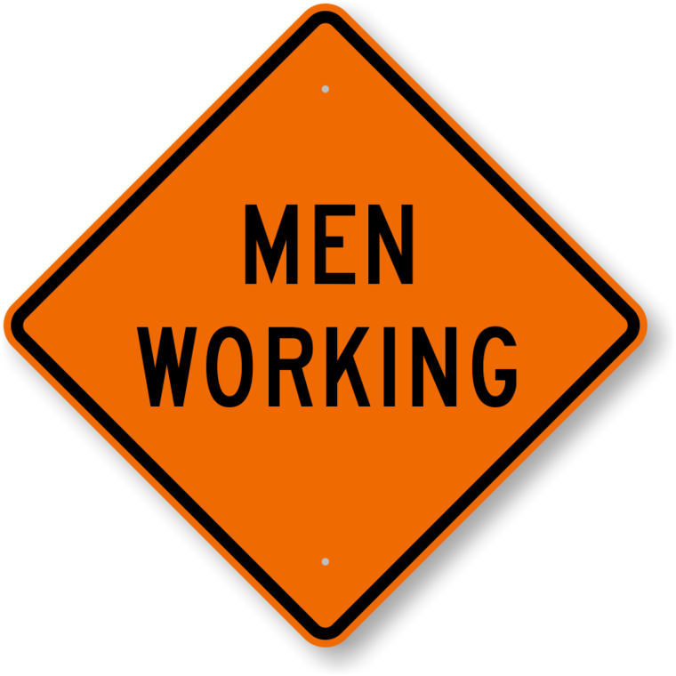 Men At Work Road Sign Clipart - Free to use Clip Art Resource