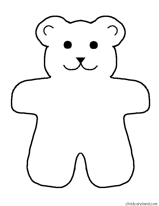 Teddy Bear Outline Printable ClipArt Best