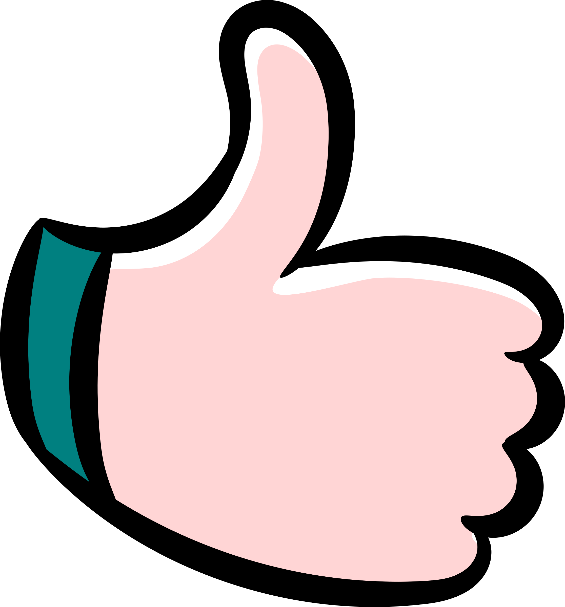 cartoon thumbs up