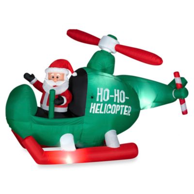 Outdoor Christmas Decorations > Airblown® 6-Foot Santa with ...