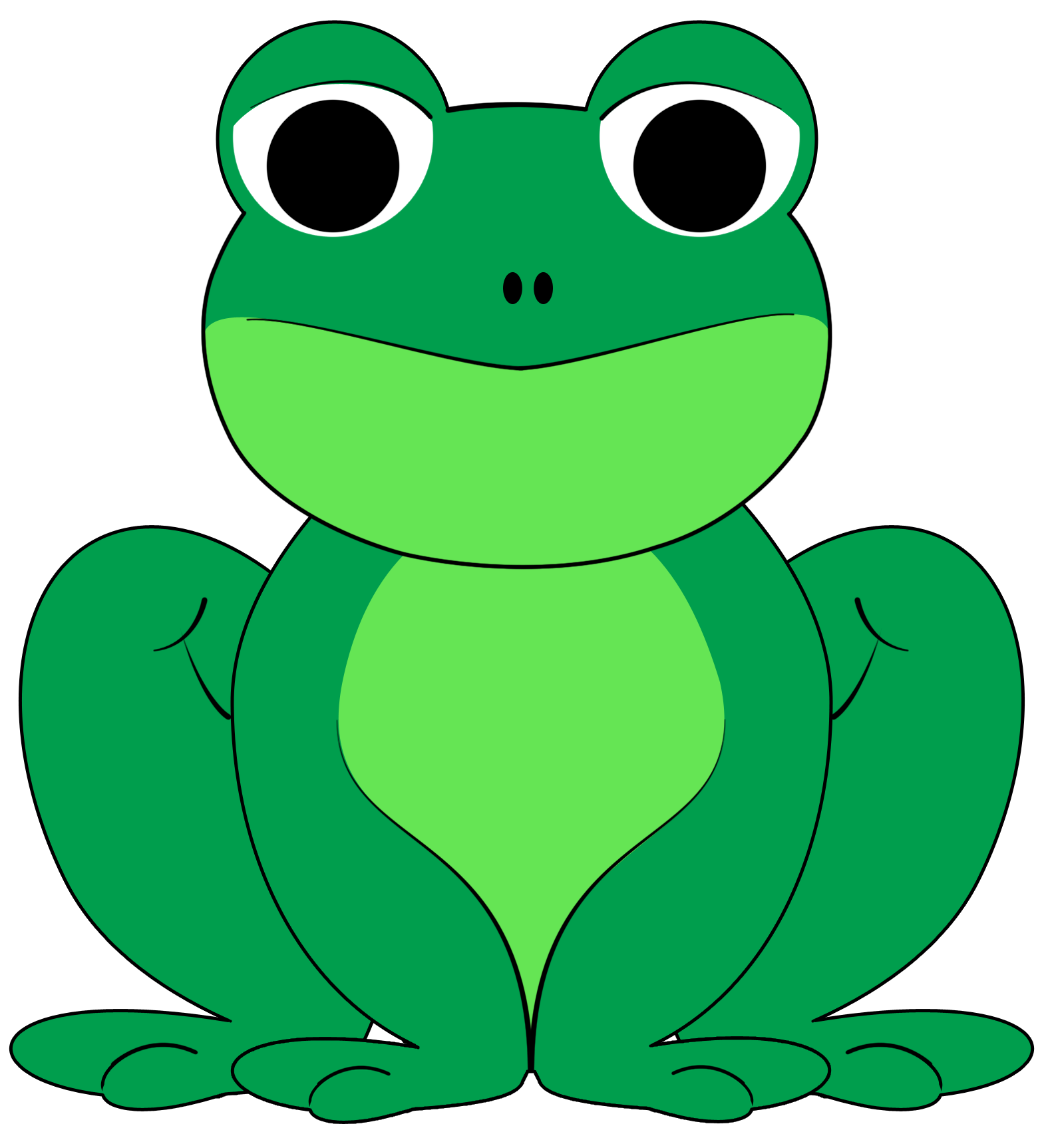 Frog clipart cute