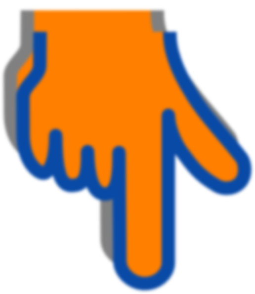 Finger pointing down clipart