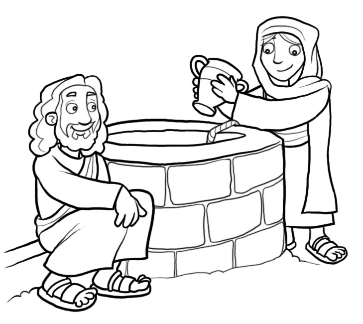 Clip Art Woman At The Well Clipart