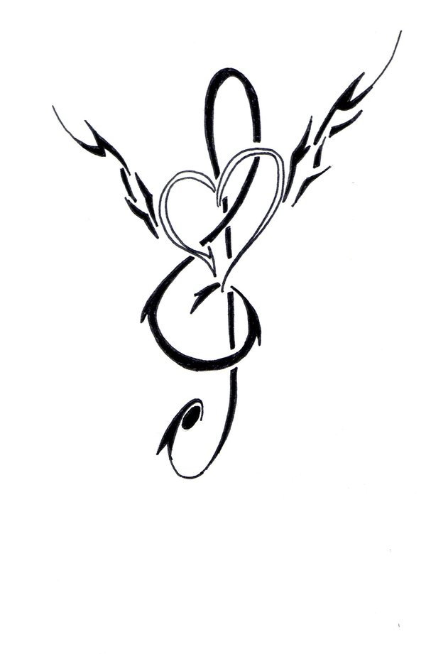 Cool Music Tattoo Designs To Draw | Free Download Clip Art | Free ...