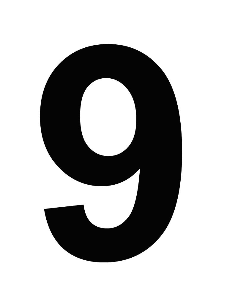 Nine Number - ClipArt Best