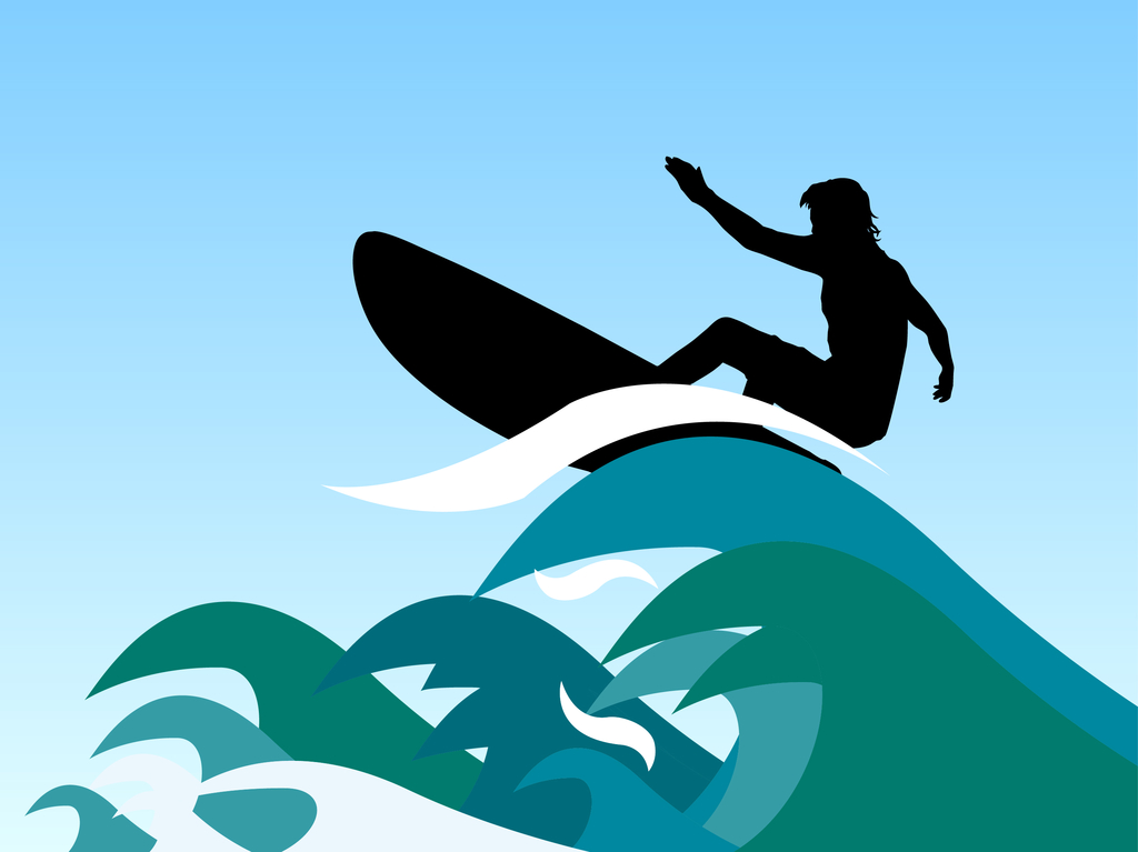Cartoon Surfer Girl | Free Download Clip Art | Free Clip Art | on ...