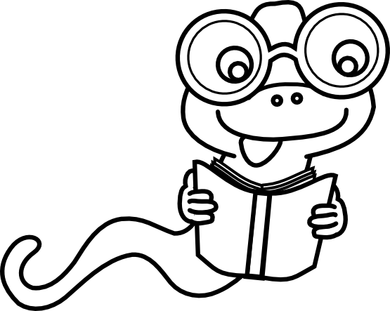 Bookworm Clipart Black And White - Free Clipart Images